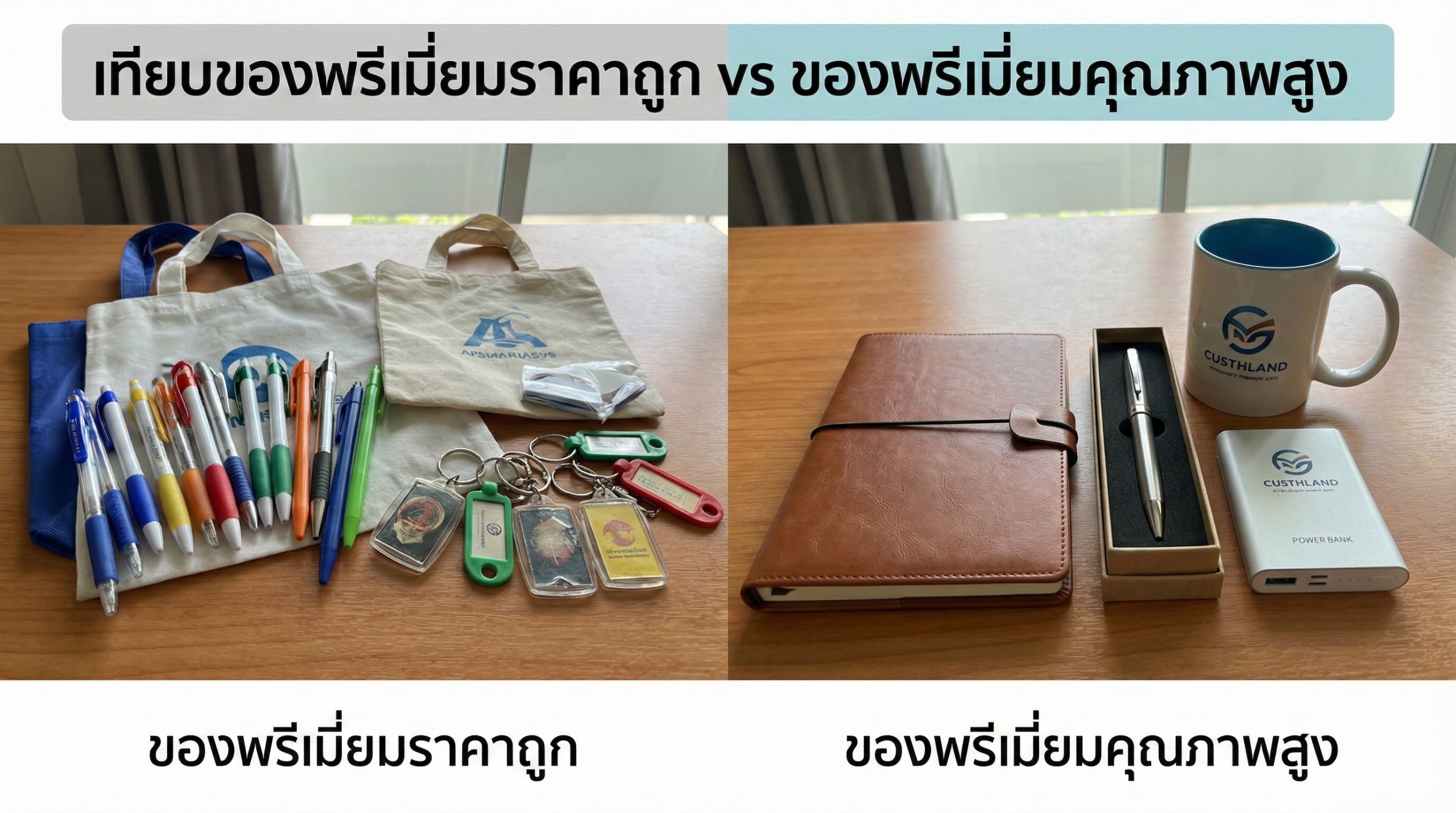 เทียบของพรีเมี่ยมราคาถูก vs ของพรีเมี่ยมคุณภาพสูง
